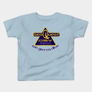 SeaQuest Front/Back design as featured on The Rewatch Podcast Kids T-Shirt